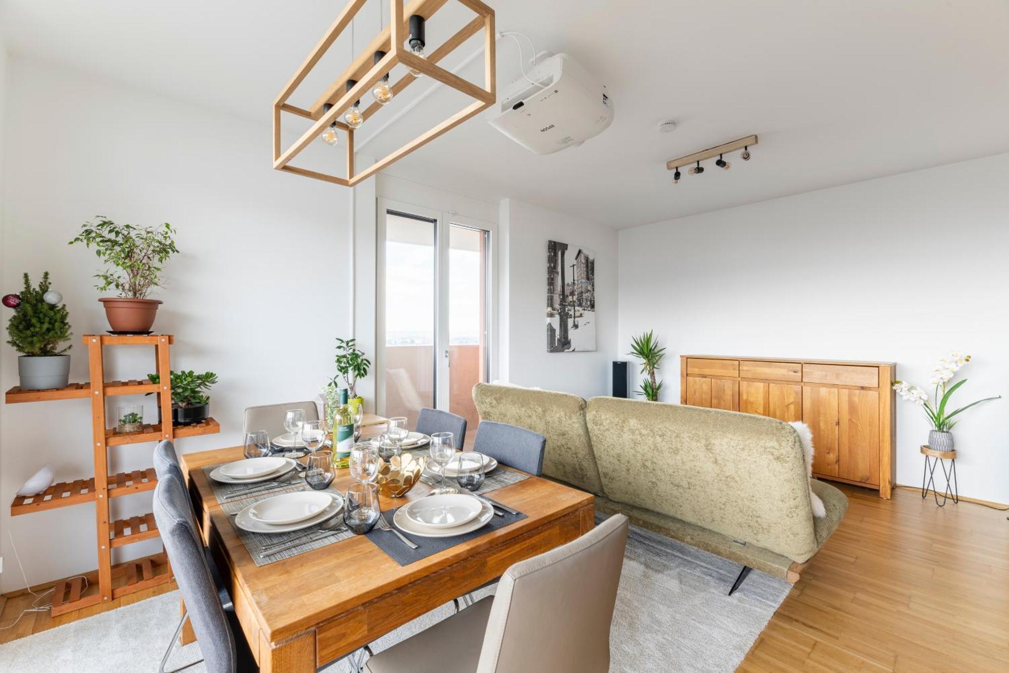 Edler Wohnraum Panoramablick 3 Sz Boxspringbetten, E-Ladestation, Kaffeevollautomat, Klima, Lift, Terrasse & 2Xtg Γκρατς Εξωτερικό φωτογραφία
