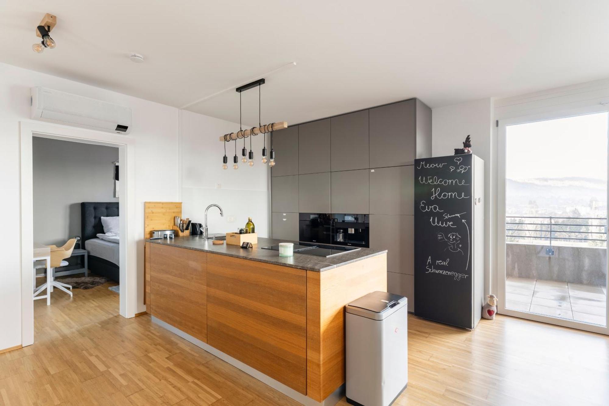 Edler Wohnraum Panoramablick 3 Sz Boxspringbetten, E-Ladestation, Kaffeevollautomat, Klima, Lift, Terrasse & 2Xtg Γκρατς Εξωτερικό φωτογραφία