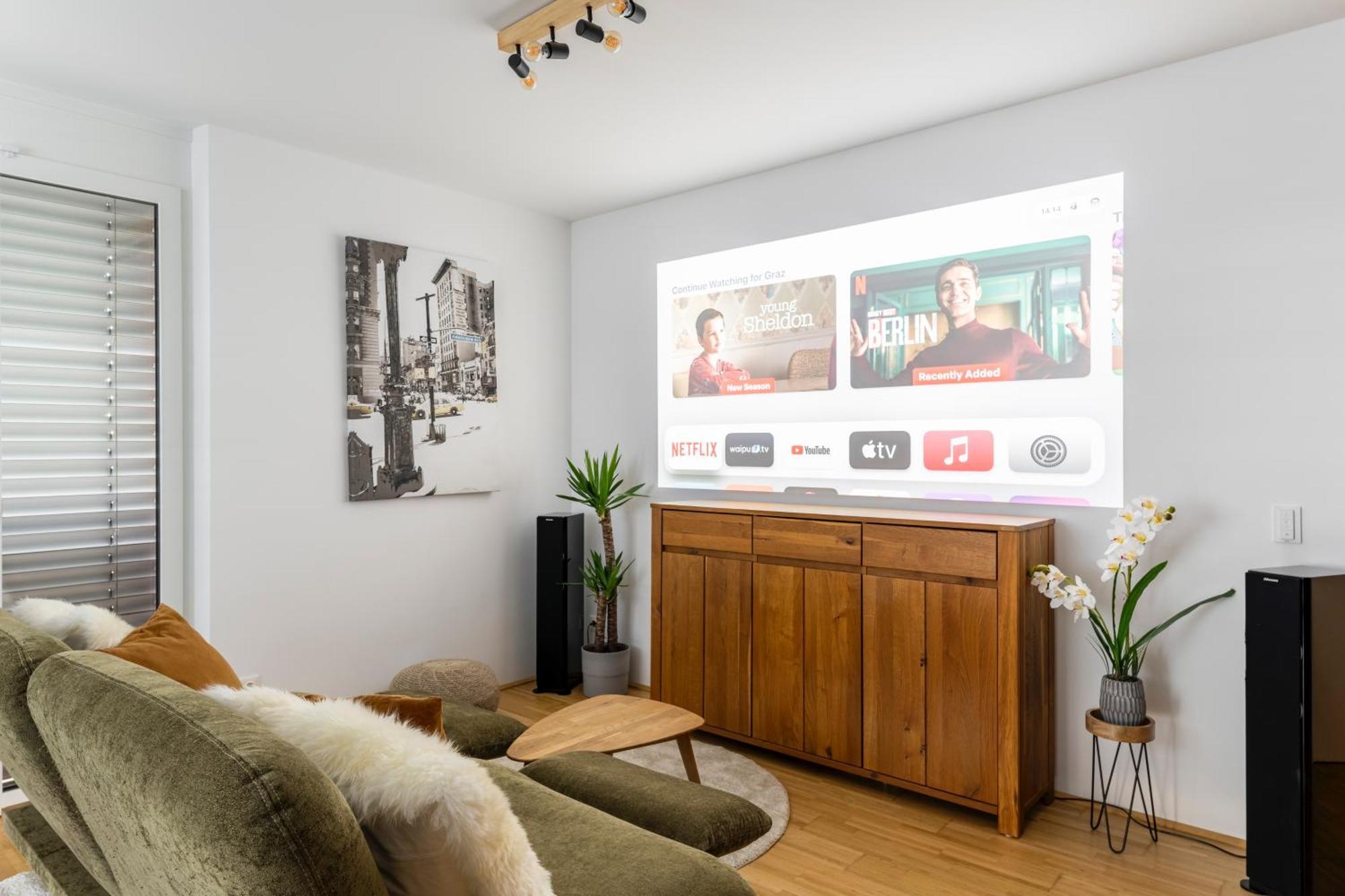 Edler Wohnraum Panoramablick 3 Sz Boxspringbetten, E-Ladestation, Kaffeevollautomat, Klima, Lift, Terrasse & 2Xtg Γκρατς Εξωτερικό φωτογραφία